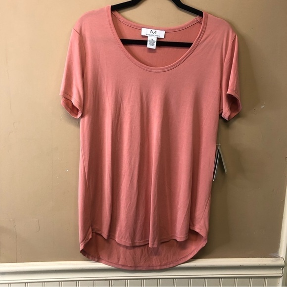 Magaschoni Soft Modal Salmon Colored Shirt Size M NWT - Picture 1 of 5